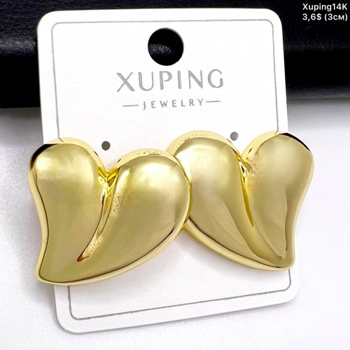 Сережки Xuping14К 10661 ( 3 см.)